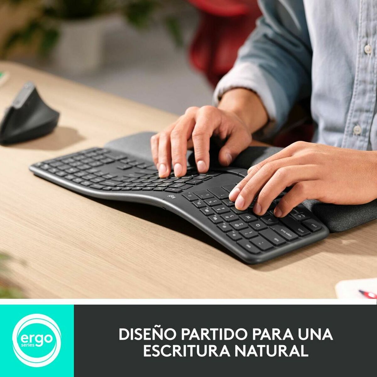 Teclado Logitech Ergo K860 Negro Gris Grafito Acero Qwerty Español